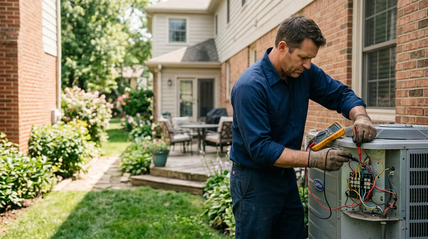 HVAC technician working near Cornville, AZ